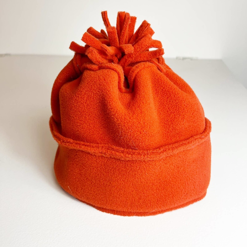 Hat Attack Orange Polyester Beanie - image 1